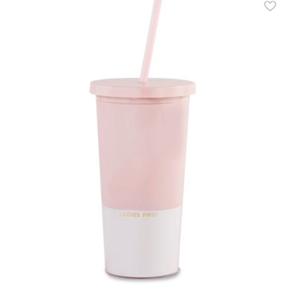 NWOT Kate Spade pink colorblock tumbler - Picture 1 of 2